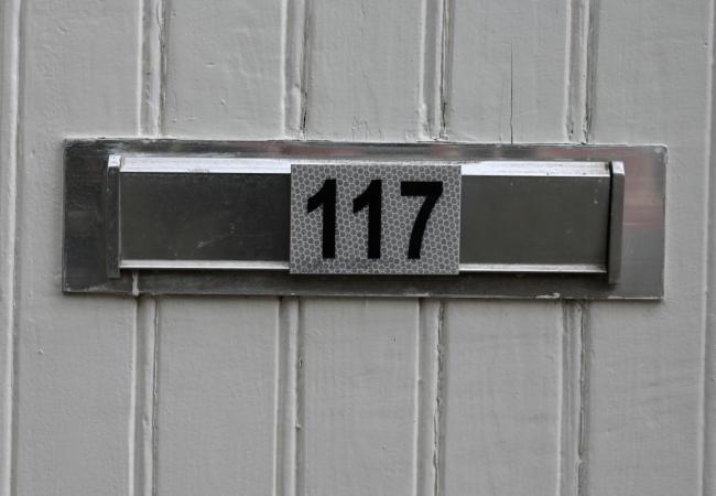 Reflecterend huisnummer