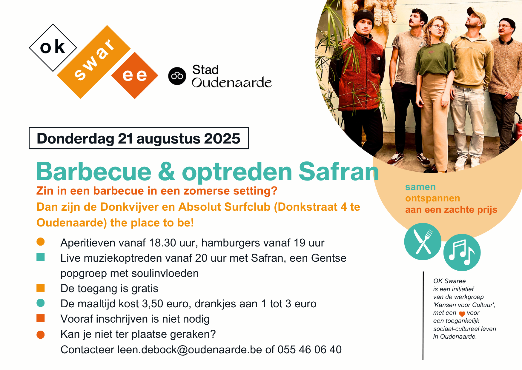 OK SWAREE - Barbecue op 21/8/25