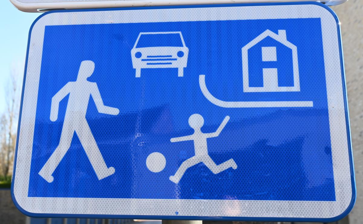 Woonerf verkeersbord