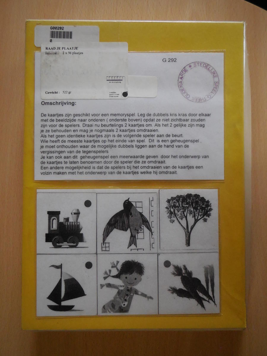 Raad je plaatje