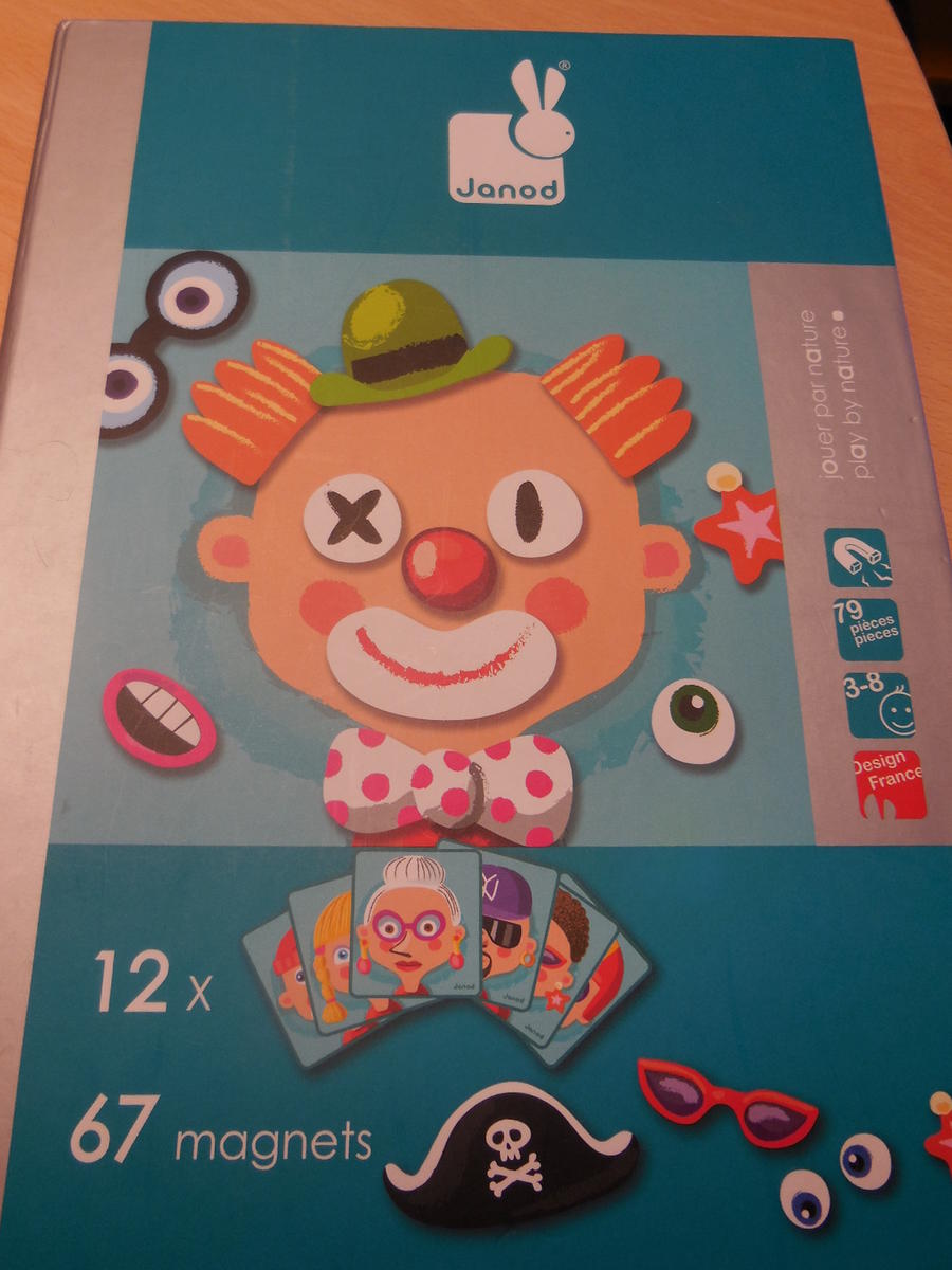 Magneetboek grappig gezicht