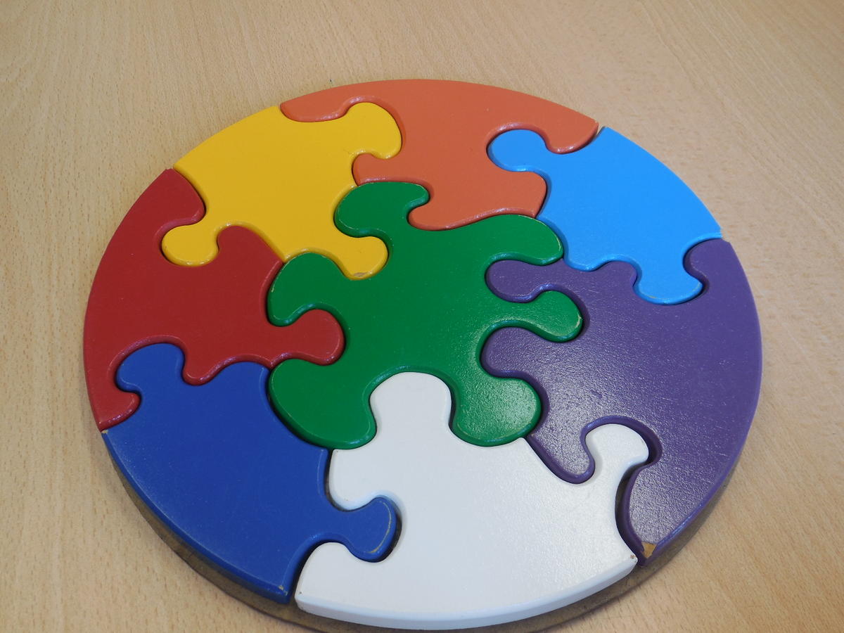 Reuze ronde puzzel