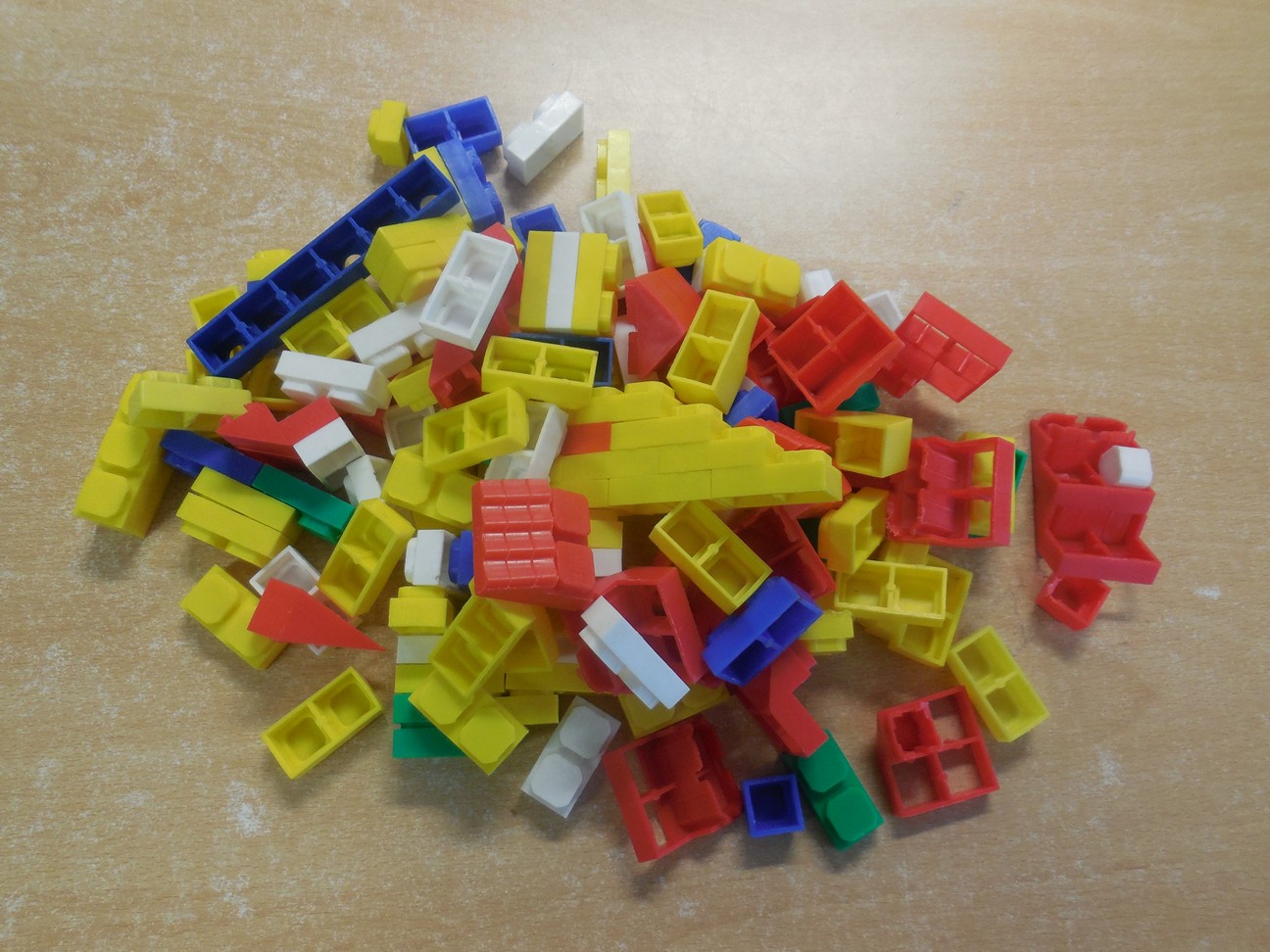 Bouwstenen uit zachte plastiek