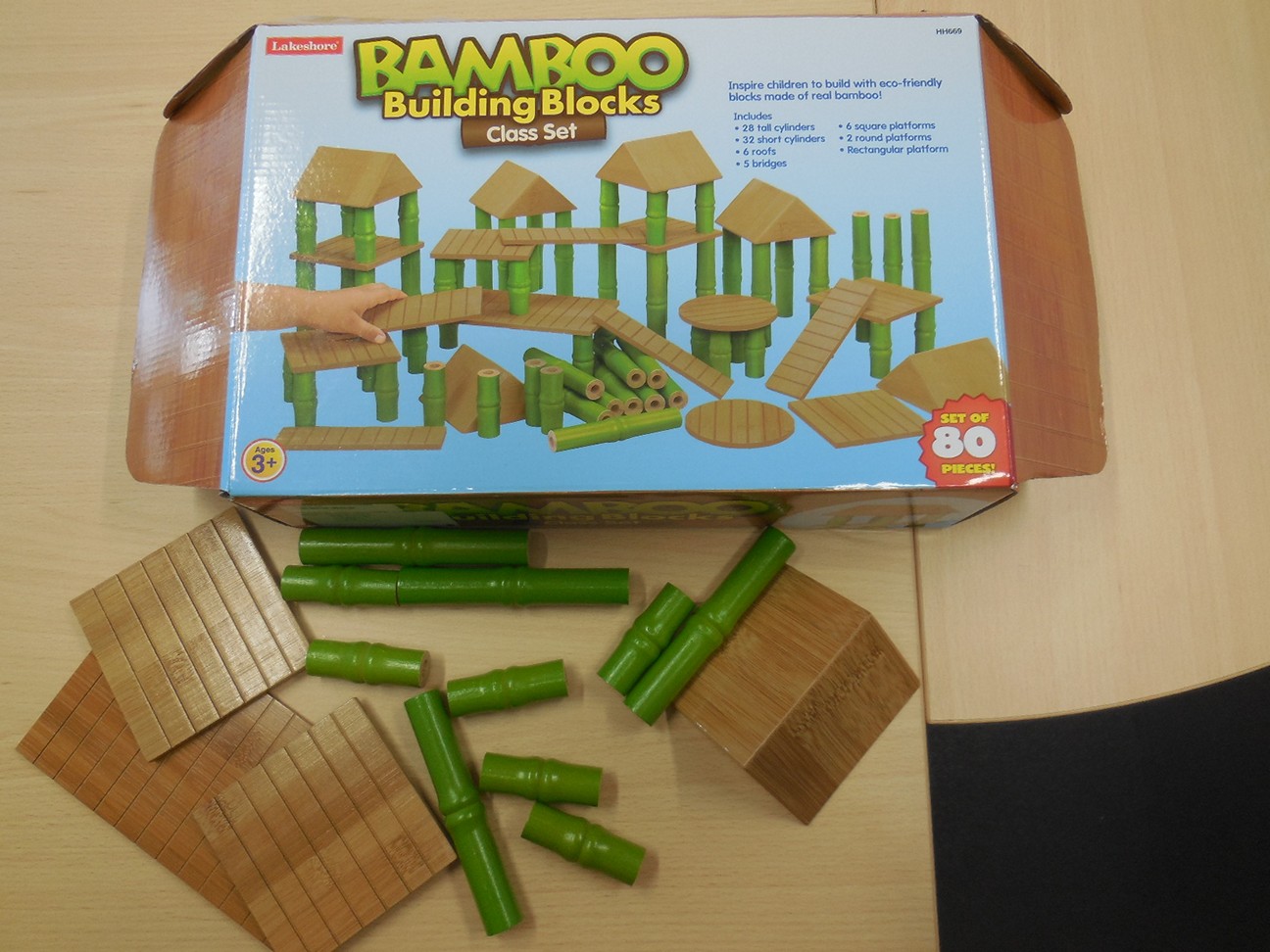 Bamboe bouwblokken