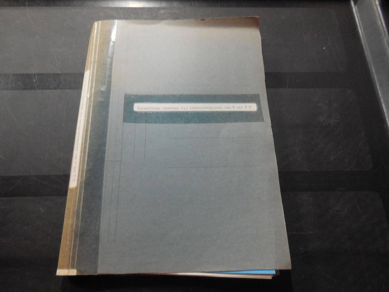 Alfabetboek gedragsproblemen van A-Z