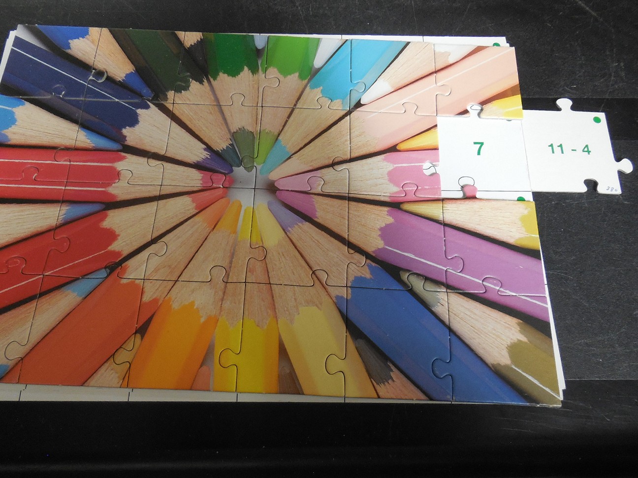Mathpuzzel aftrekken tot 20