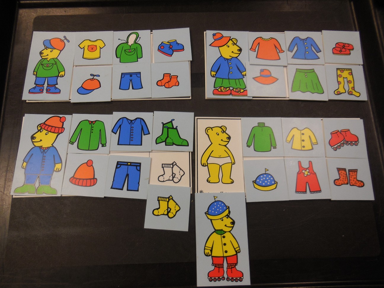 Kleren van de berenfamilie
