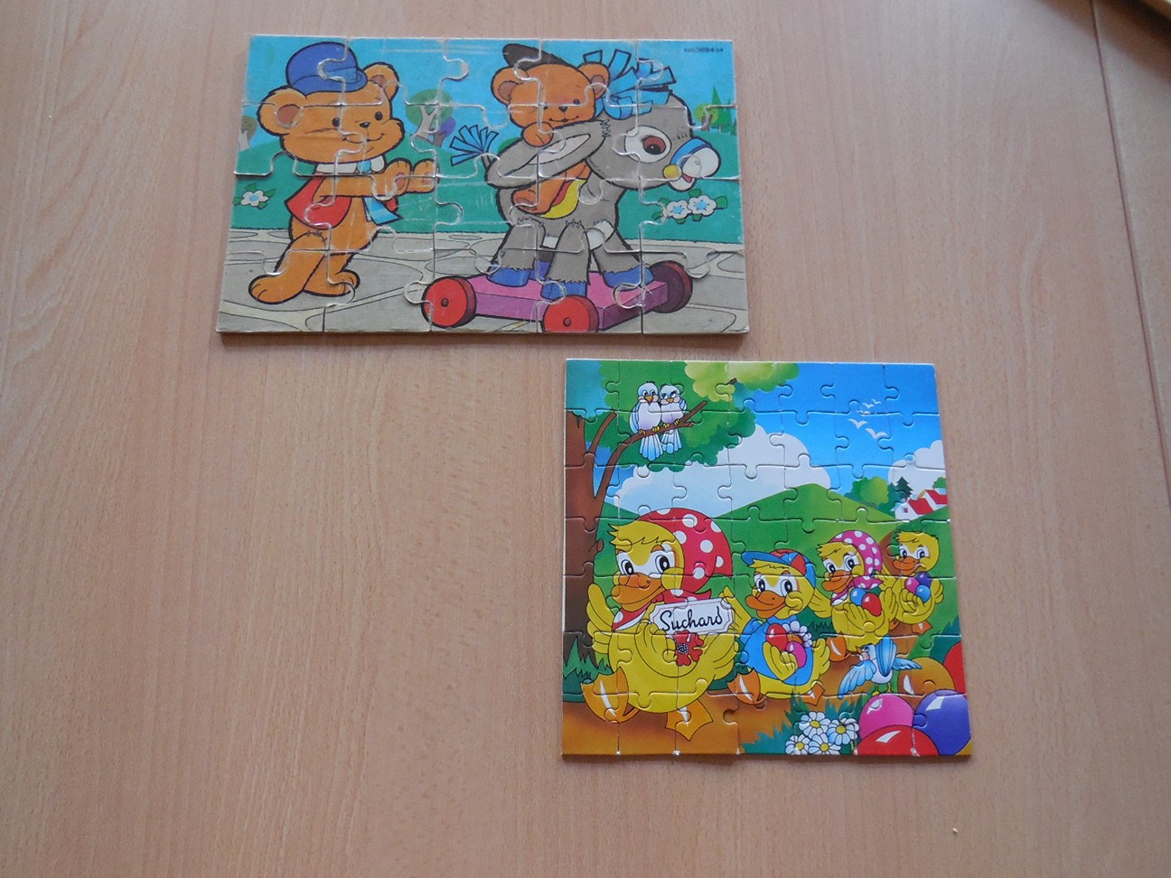 De twee dierenpuzzels