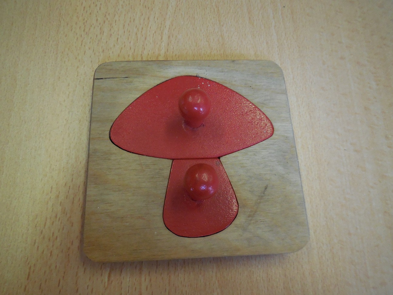 Kleine knoppuzzel “Paddestoel”