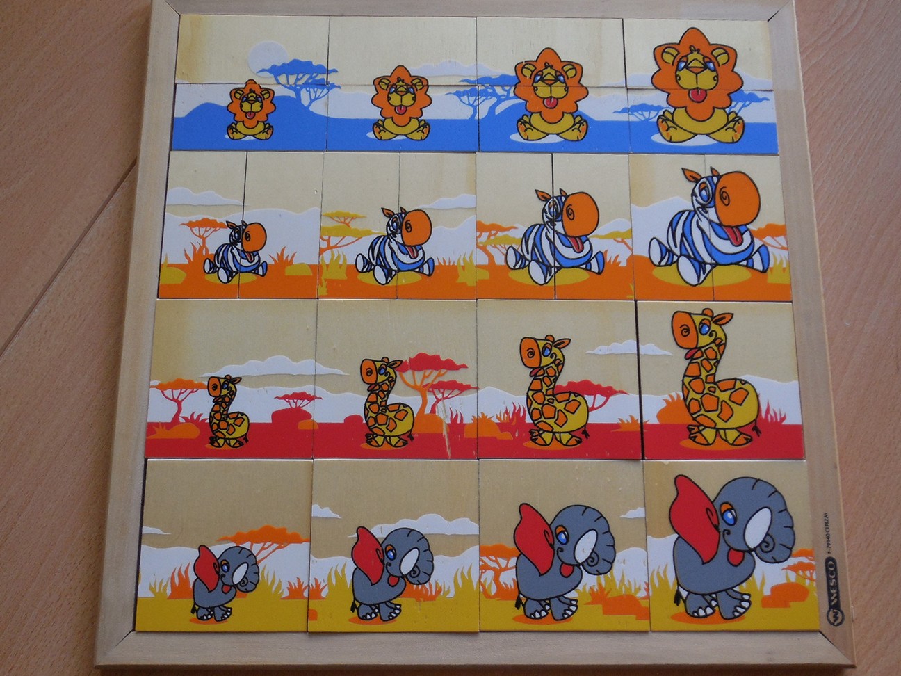 Logica puzzel klein naar groot 