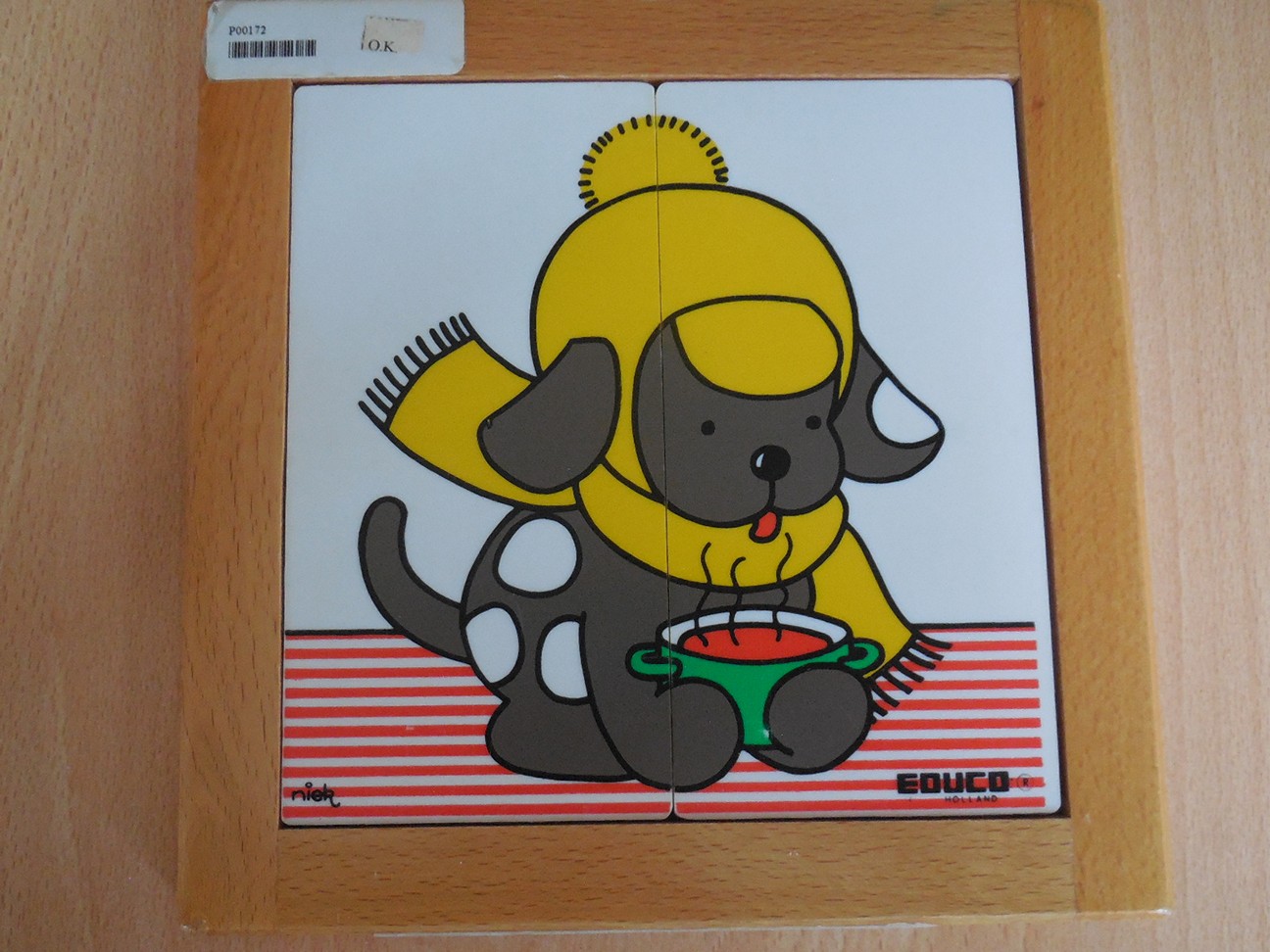 Peuterpuzzelserie in kast