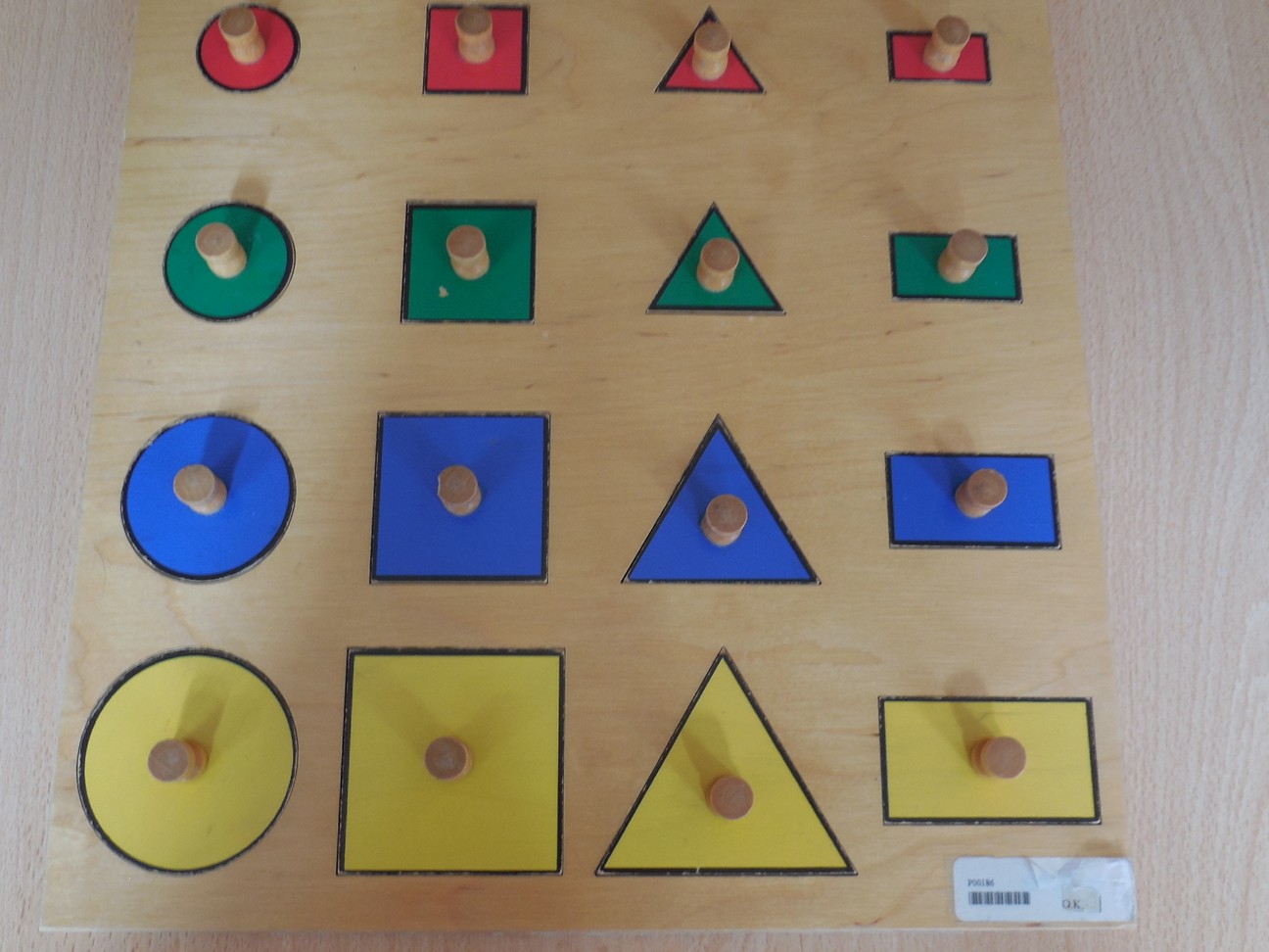 Geometrische vormenplank