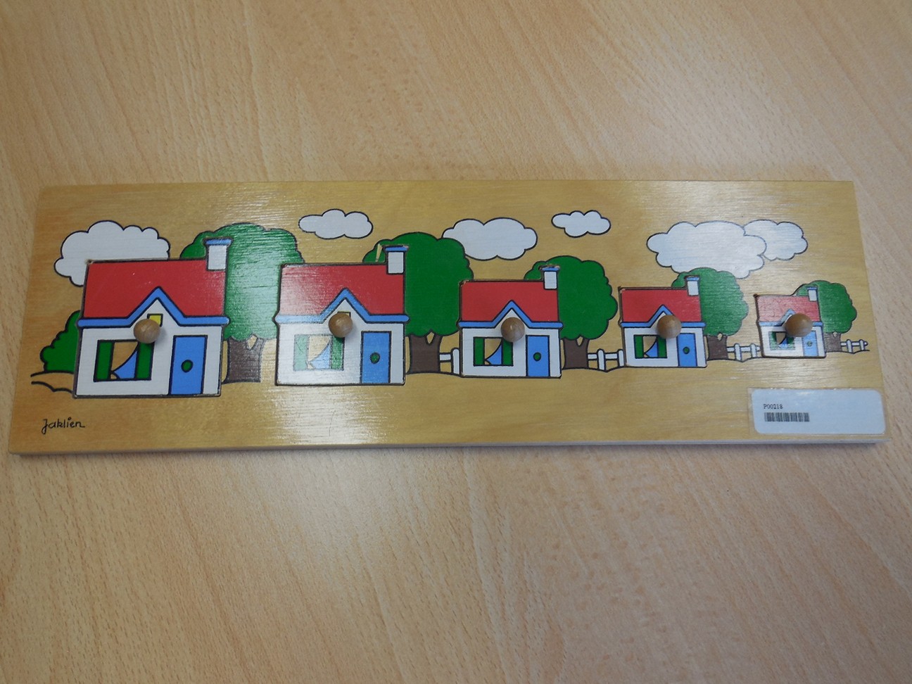 Knopinlegplank “Huis”