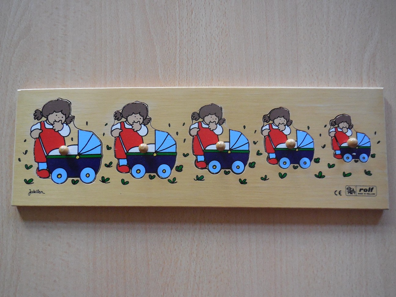Knopinlegplank “Meisje”	