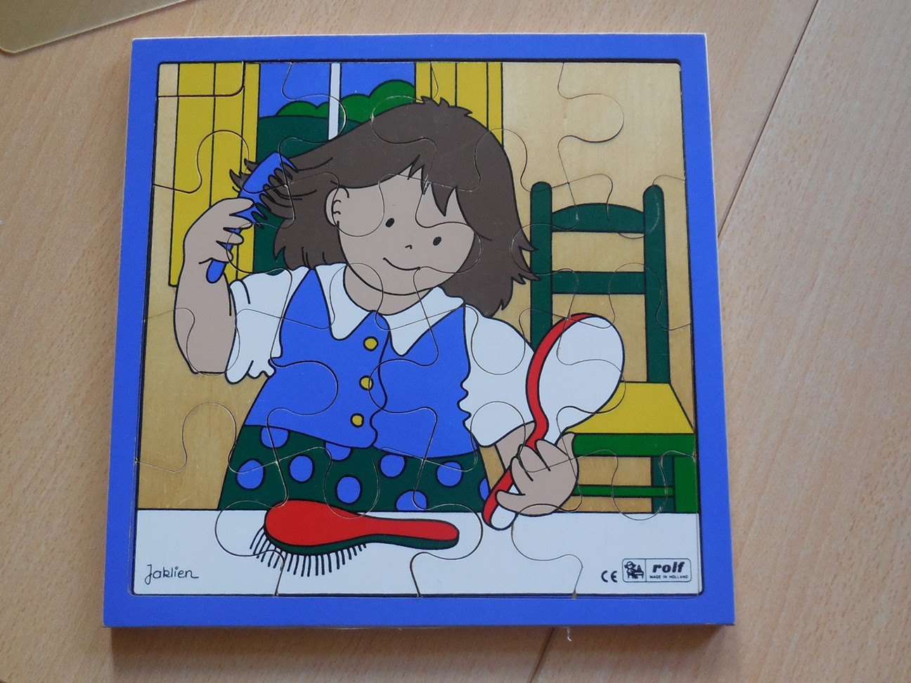 Hygiënepuzzel “haren kammen”
