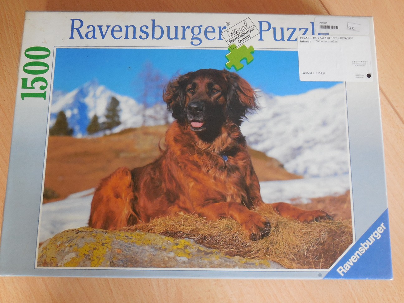 Puzzel: Hovawart in de bergen 