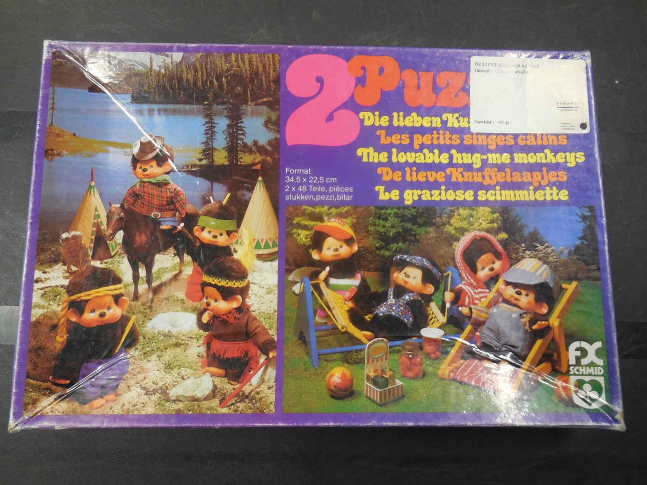 Puzzels “De lieve knuffelaapjes”