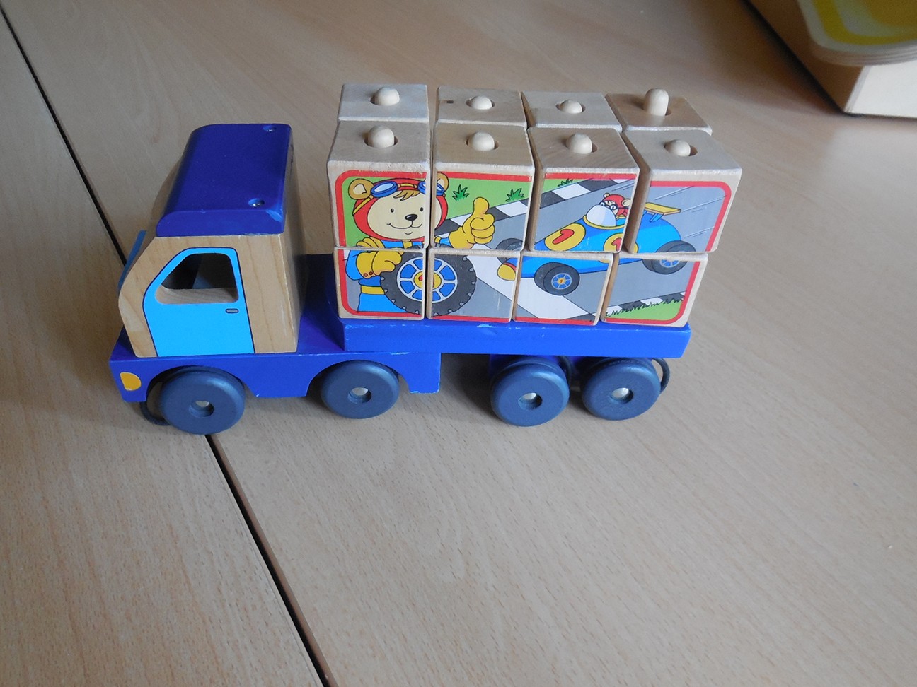 Vrachtwagen blokkenpuzzel