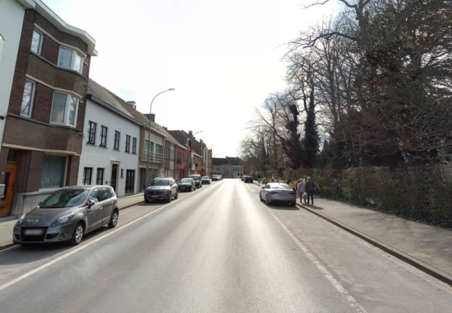 Parkstraat onderbroken