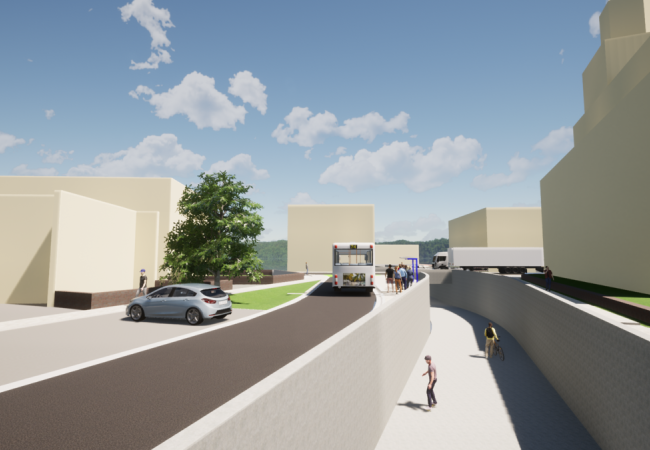 Toekomstbeeld fietstunnel