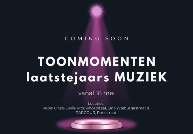 Toonmomenten laatstejaars MUZIEK