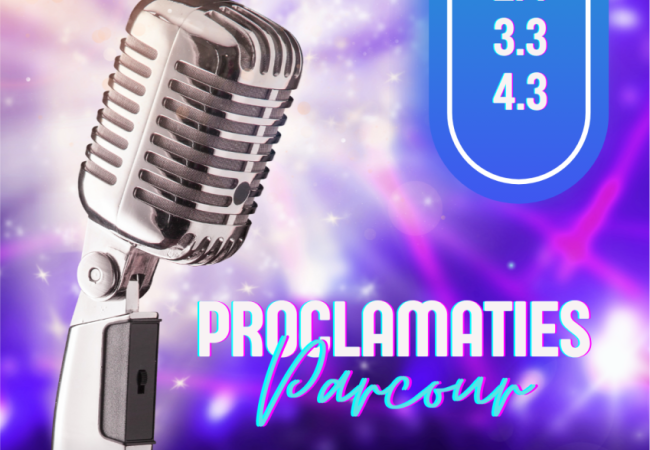 Proclamaties PARCOUR