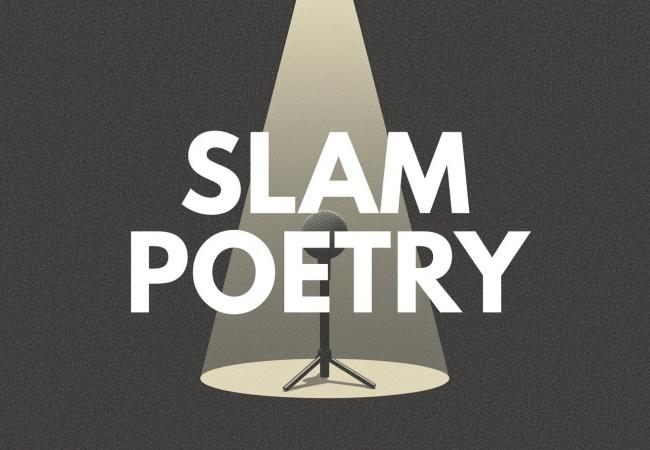 Workshop SLAM POETRY © AI gegenereerd beeld