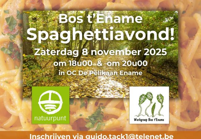 Bos t'Ename spaghettiavond © Bos t'Ename