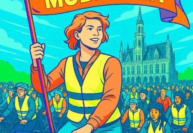 Fietsactie voor een betere mobiliteit © Fietsersbond