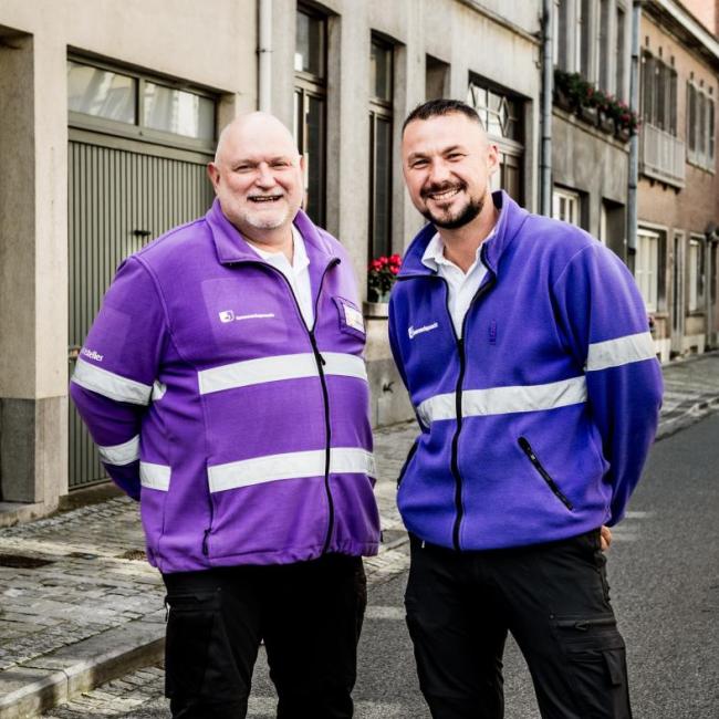Gemeenschapswachten Niko en Timothy