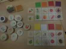 Groenten en fruit sorteer- en vragenspel 