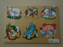 Knoppuzzel “Dierenfamilie”