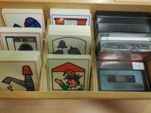 Luistervink + insteekblok