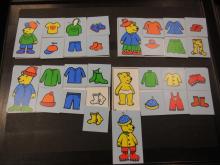 Kleren van de berenfamilie