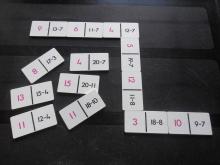 Domino: aftrekken tot 20