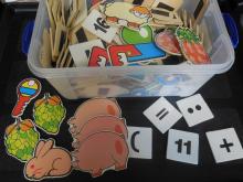 Magnetisch bord met herkenningsplaatjes