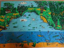 Macro– puzzel vijver