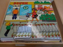 Macro vloerpuzzel “supermarkt”